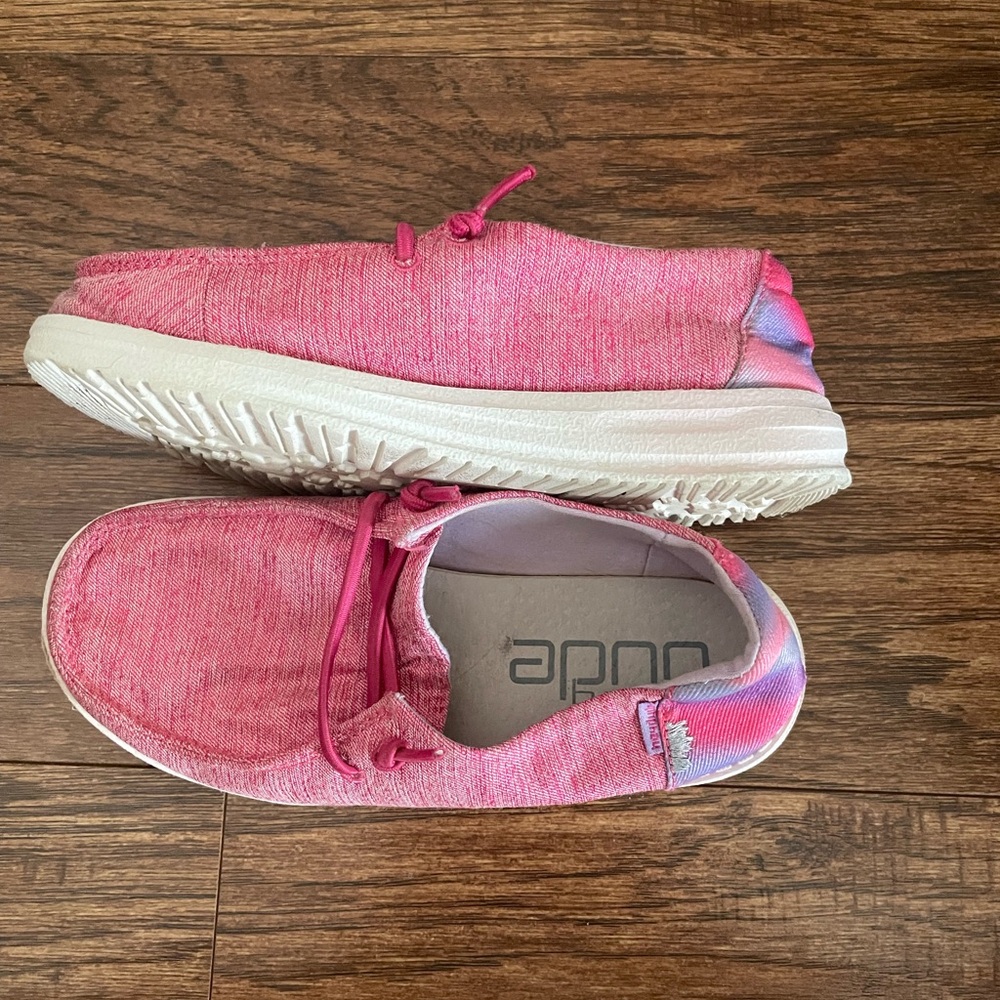 Hey Dude Kids Pink Sneakers